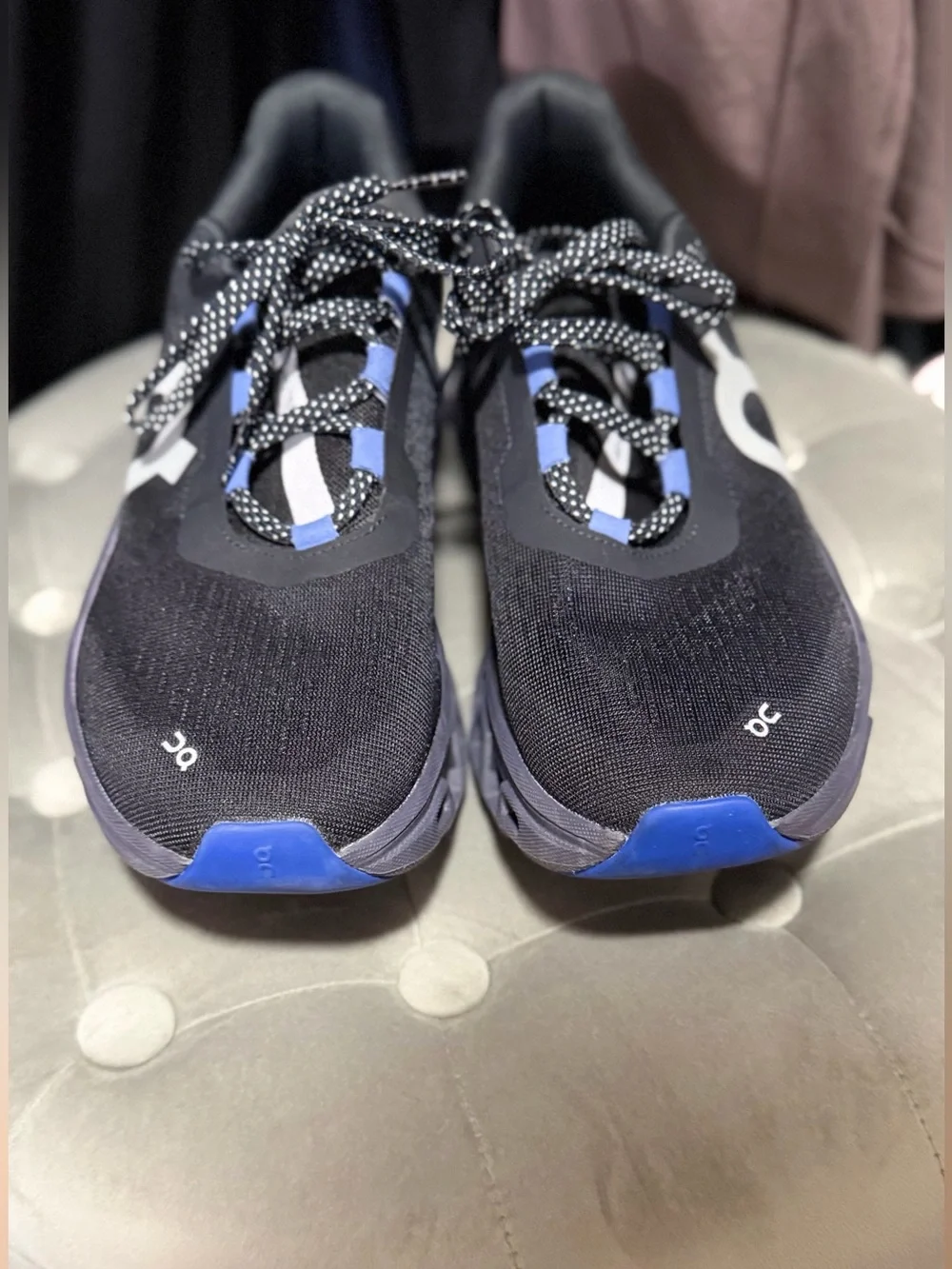 On Running Cloudtec Black and Lavender Men’s Running Shoe